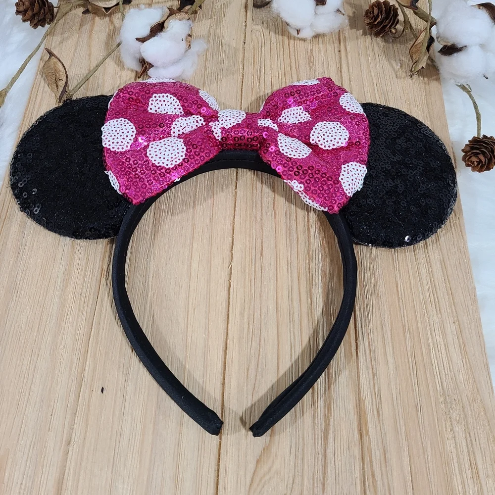 🐭🐭NEW🐭🐭ADORABLE!! MINNI MOUSE EARS Headband in PINK